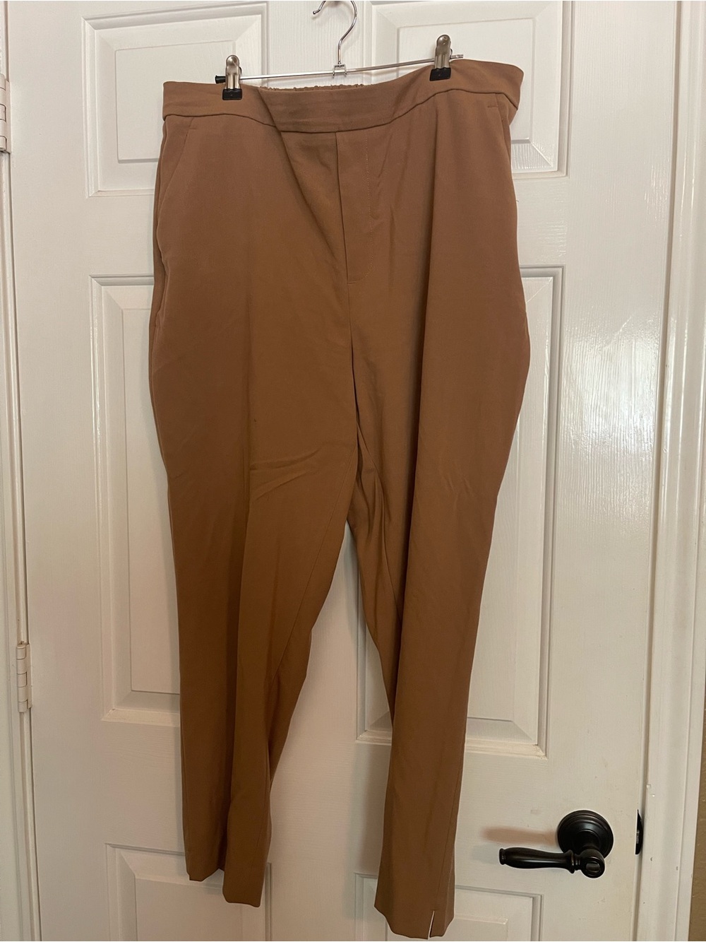 Banana Republic Camel High-Rise Tapered Trousers